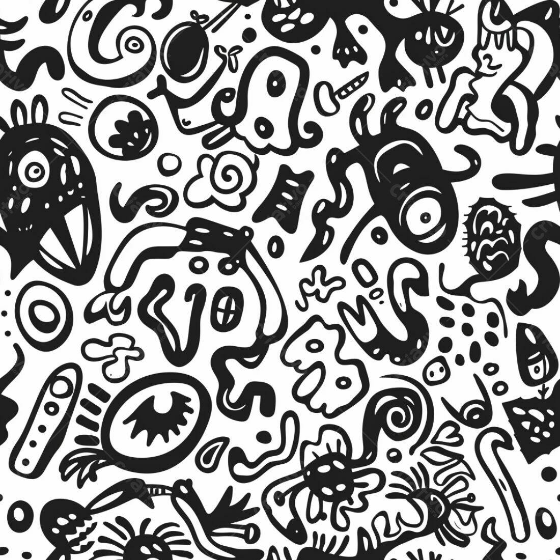 Textura Abstrata Monstros para Fundo