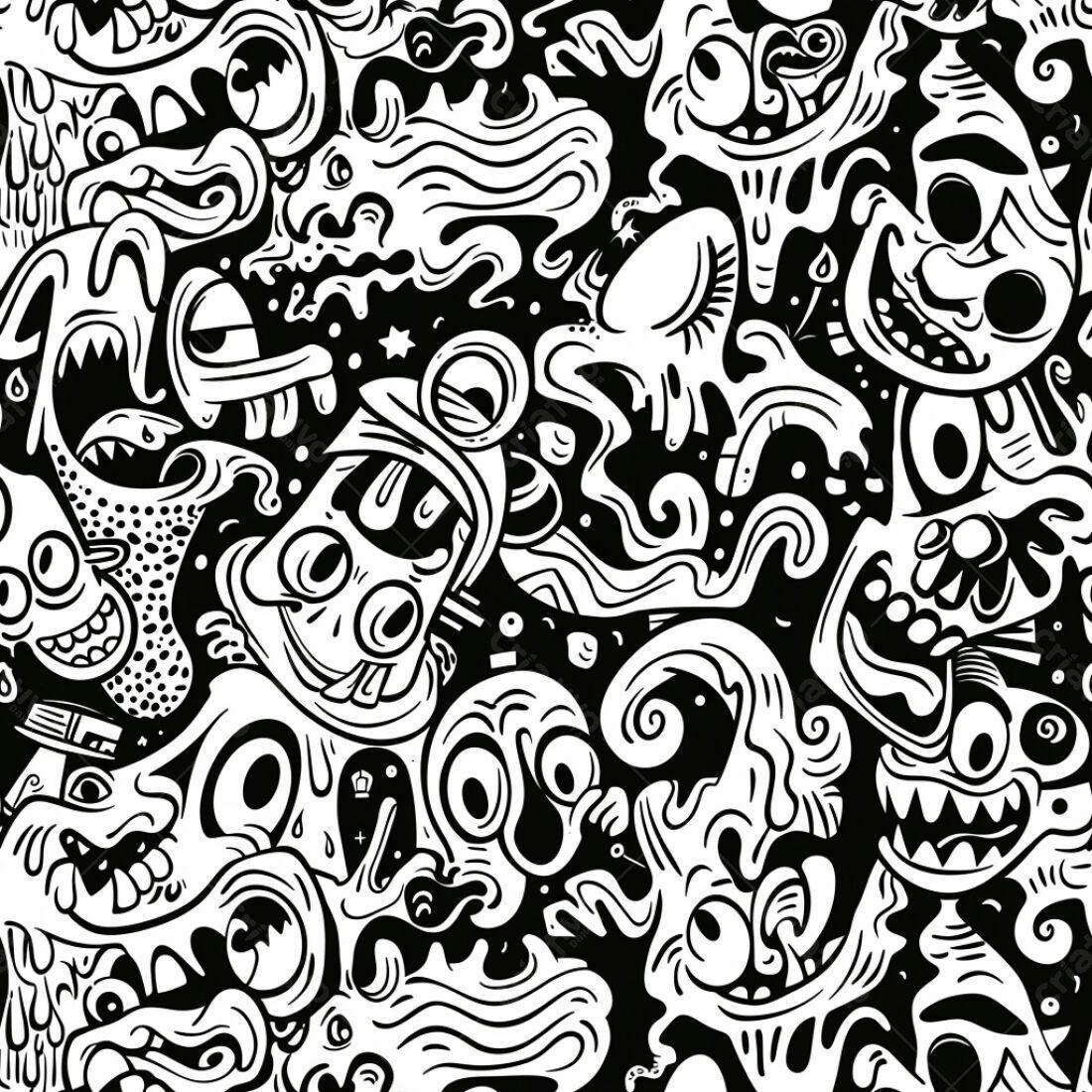 Textura Abstrata Monstros para Fundo