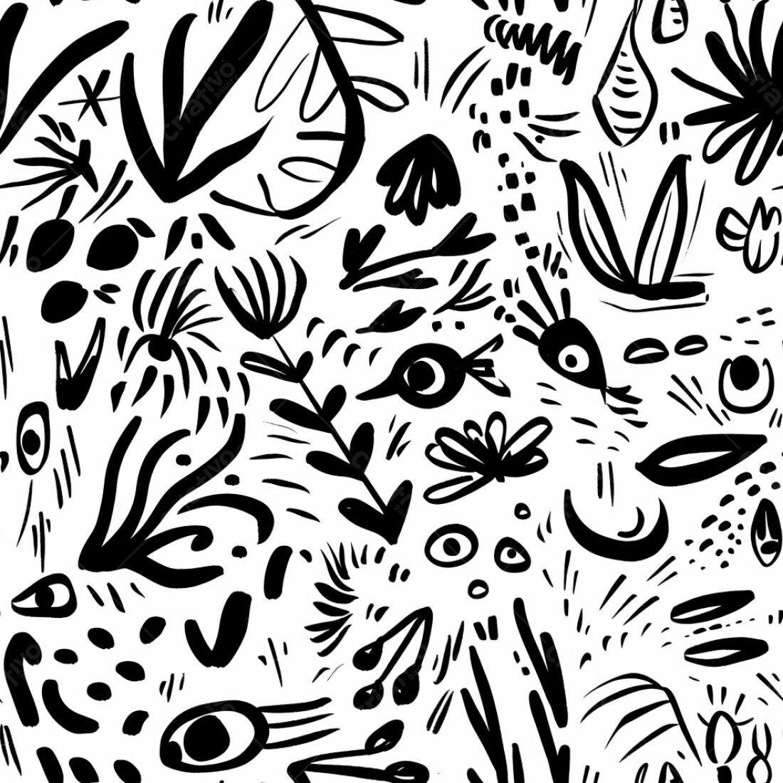 Textura Abstrata Preto e Branco para Fundo