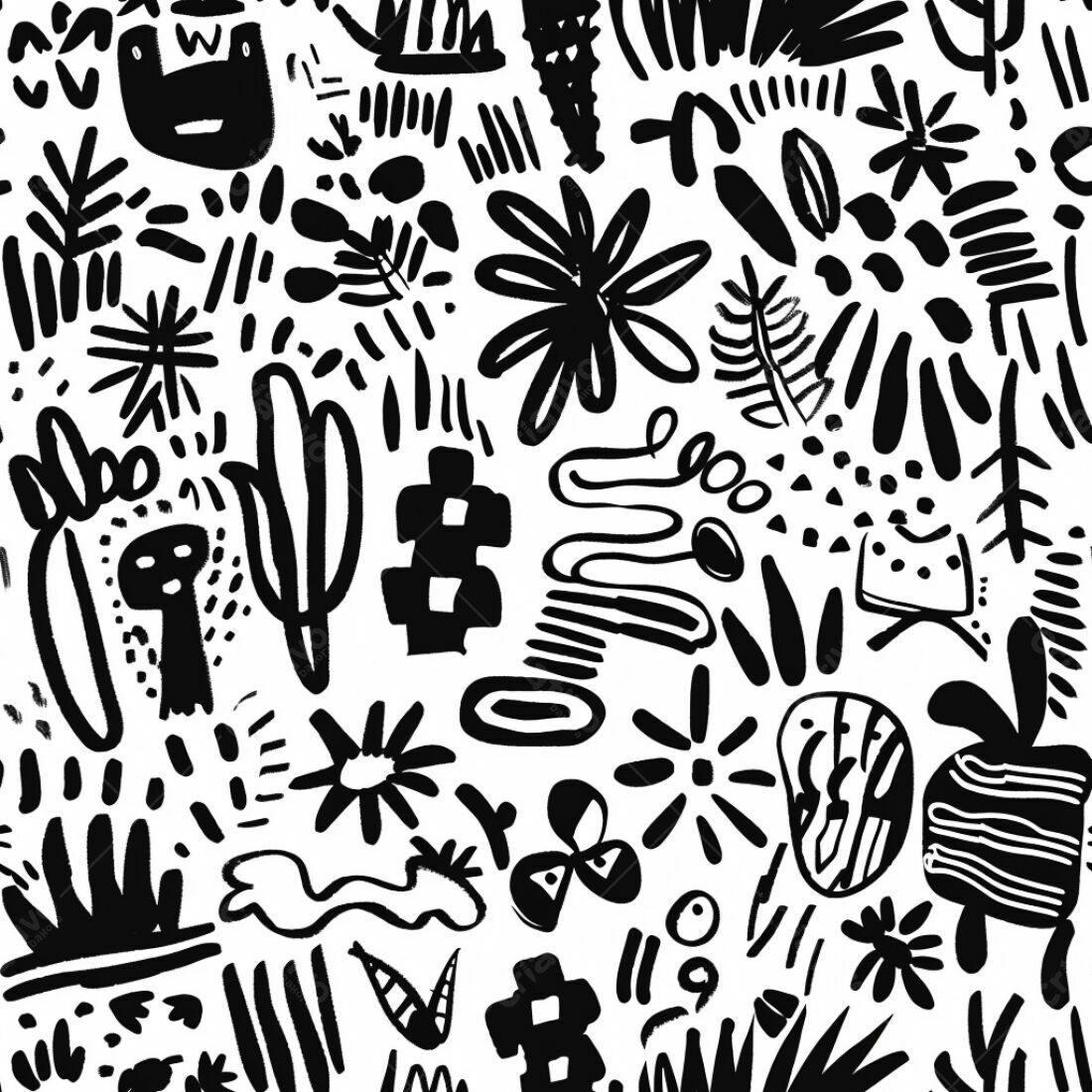 Textura Abstrata Preto e Branco para Fundo
