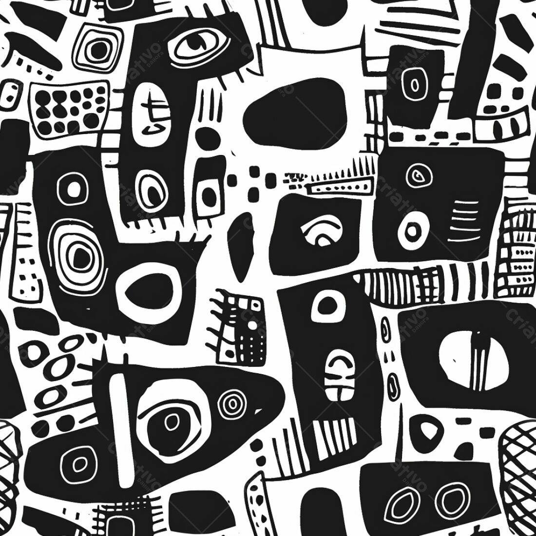 Textura Abstrata Preto e Branco para Fundo