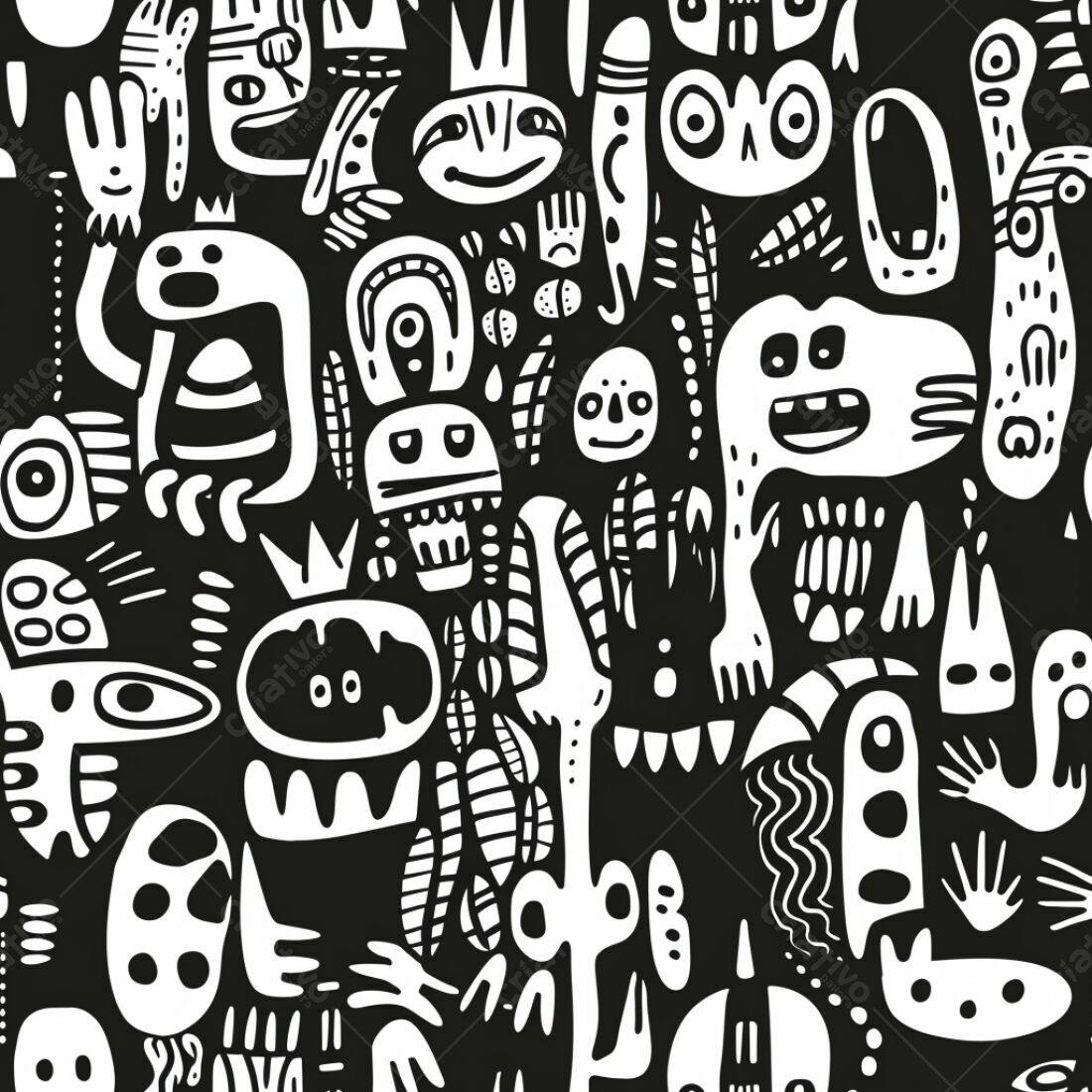 Textura Monstros Abstrato para Fundo