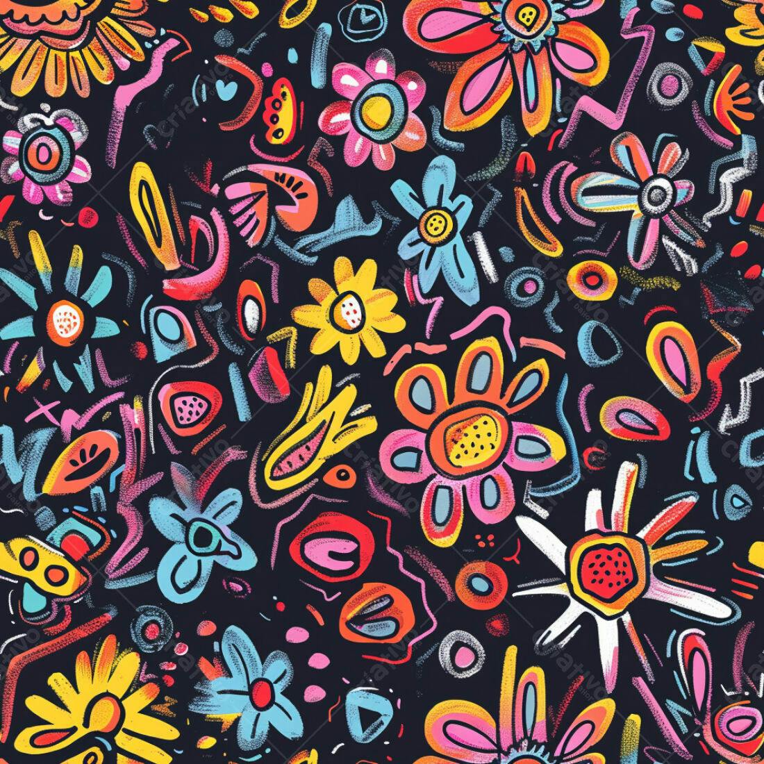 Textura floral abstrata colorida para fundo
