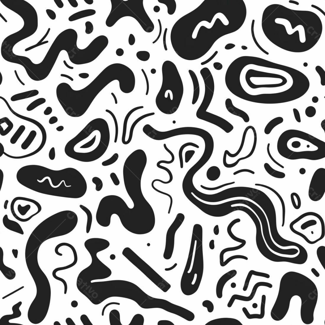 Textura Abstrata Preto e Branco para Fundo
