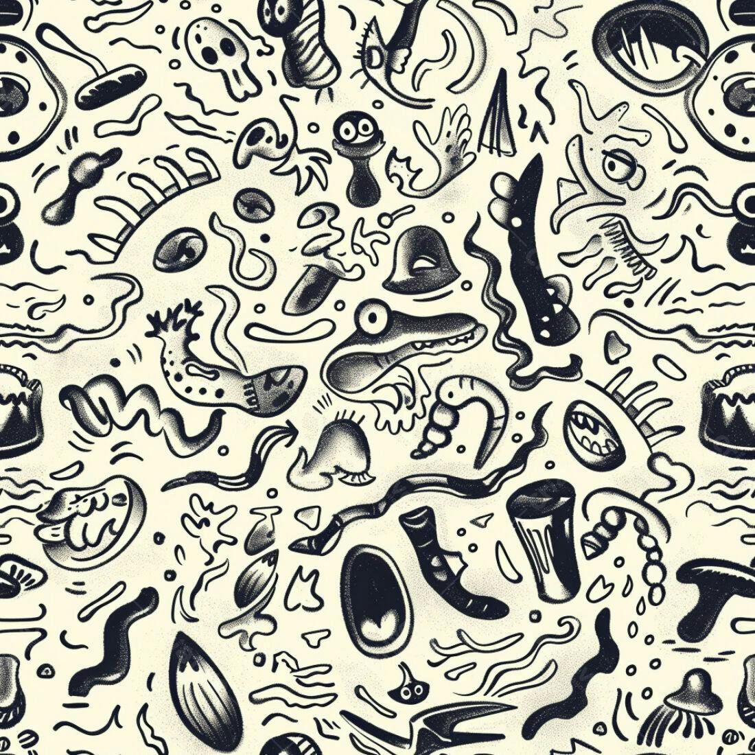 Textura Abstrata Monstros para Fundo