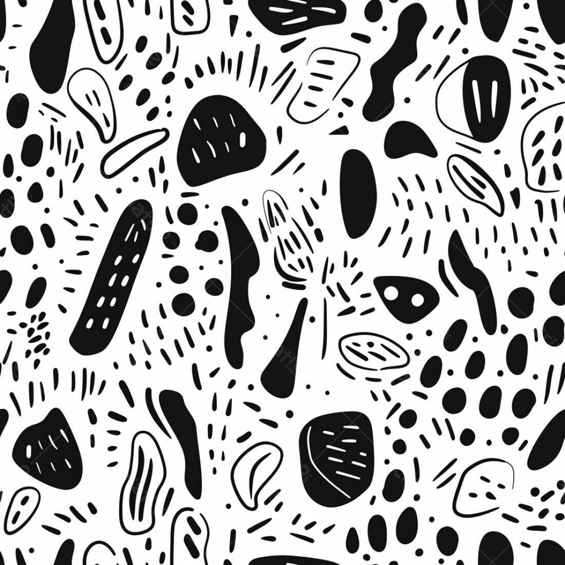 Textura Abstrata Preto e Branco para Fundo