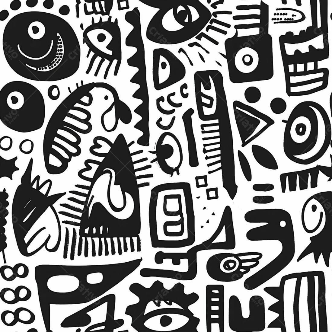 Textura Abstrata Preto e Branco para Fundo