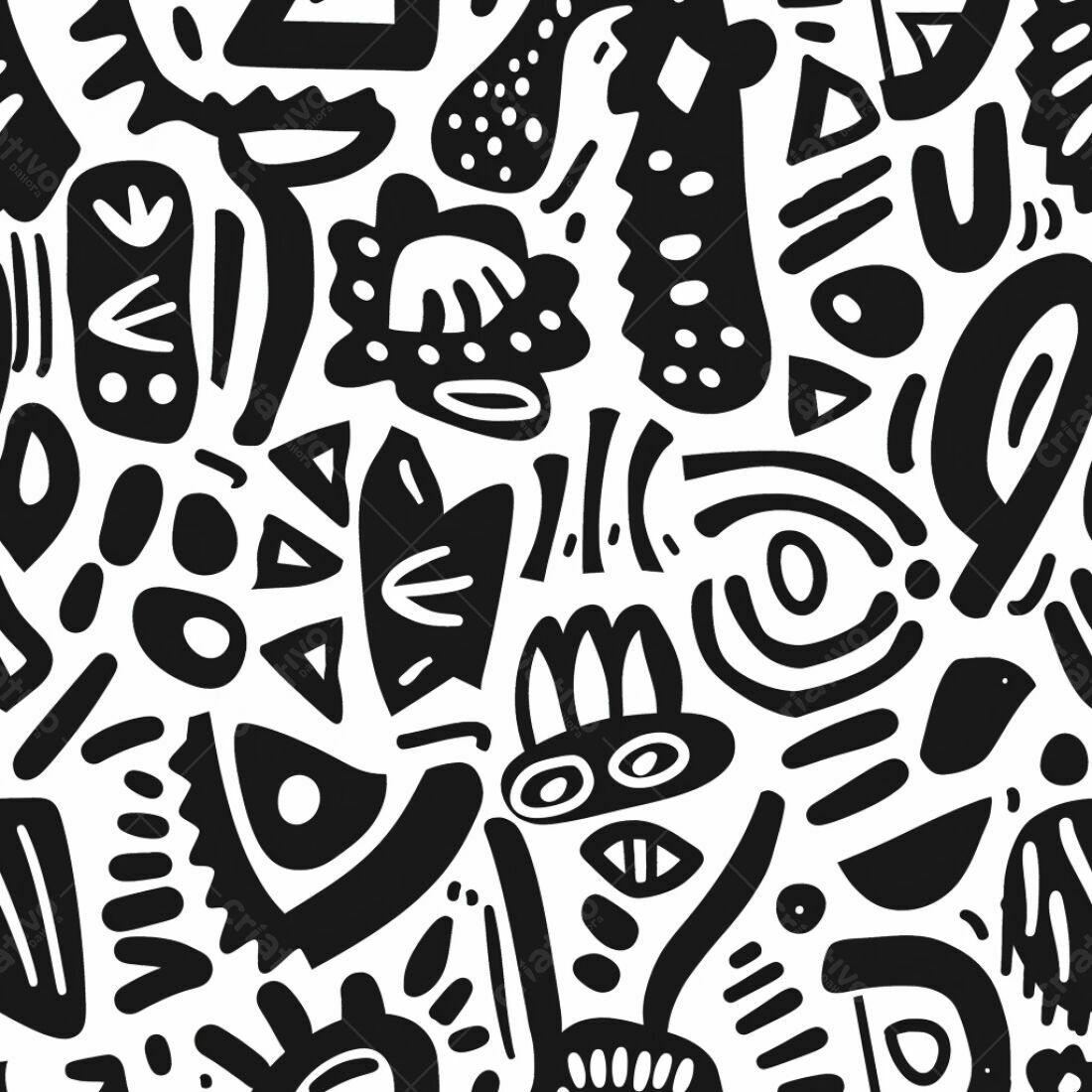 Textura Abstrata Preto e Branco para Fundo