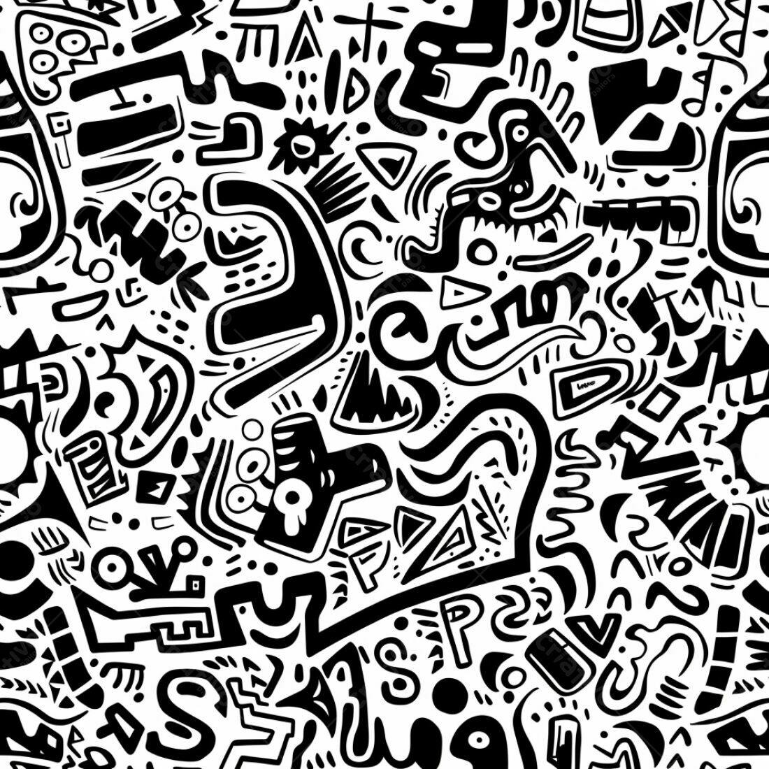 Textura Abstrata Preto e Branco para Fundo
