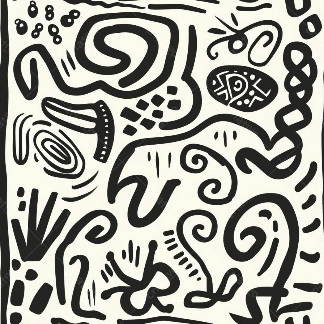 Textura Abstrata Preto e Branco para Fundo