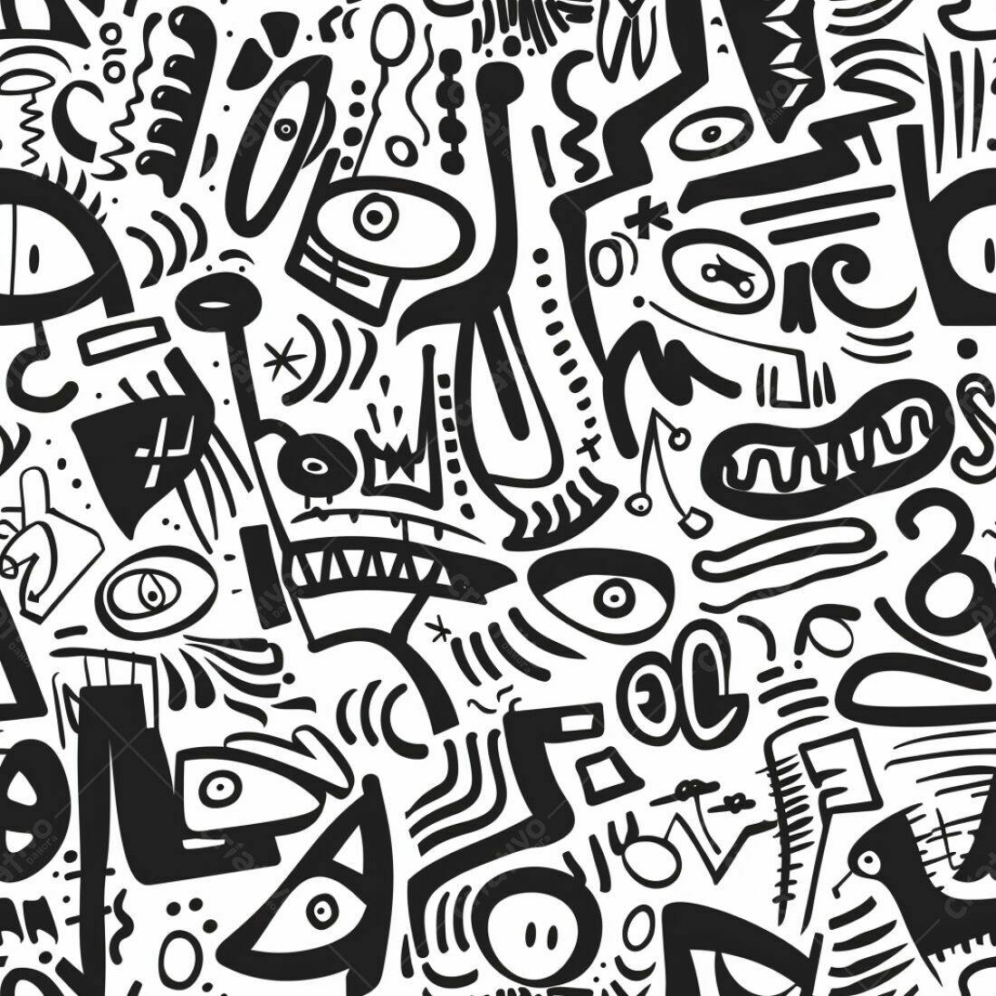 Textura Abstrata Preto e Branco para Fundo