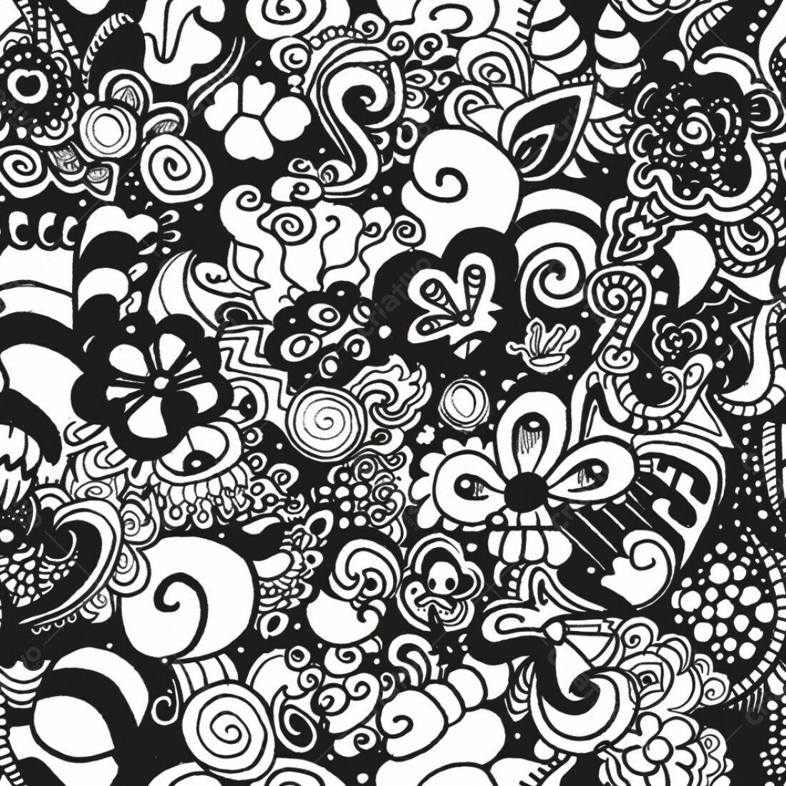 Textura Abstrata Preto e Branco para Fundo