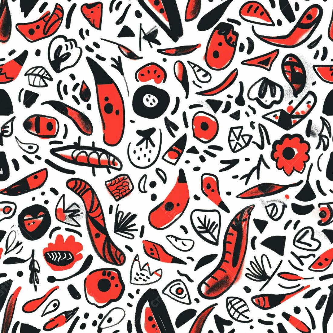 Textura Abstrata Vermelho e Preto para Fundo