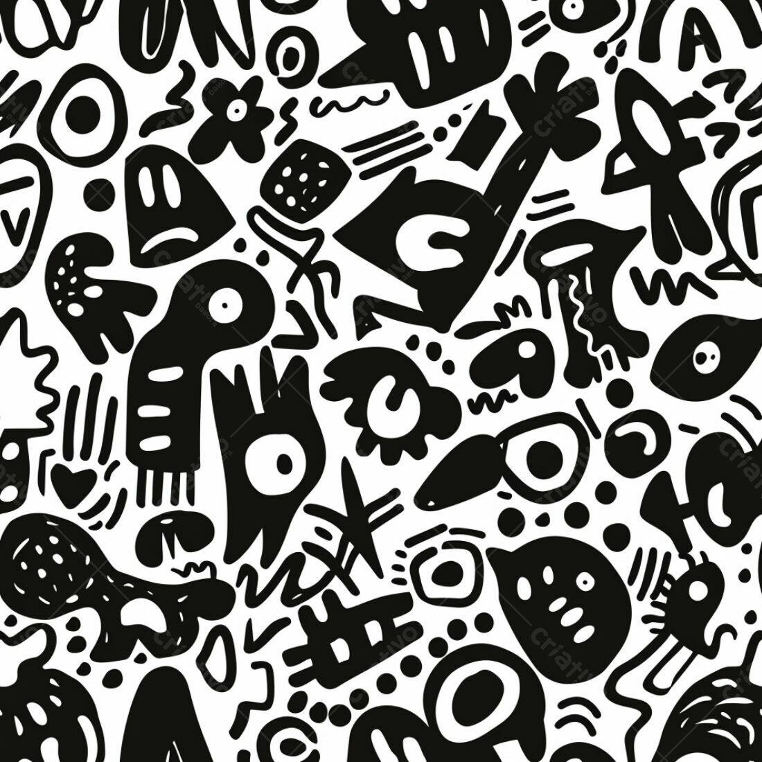 Textura Abstrata Preto e Branco para Fundo