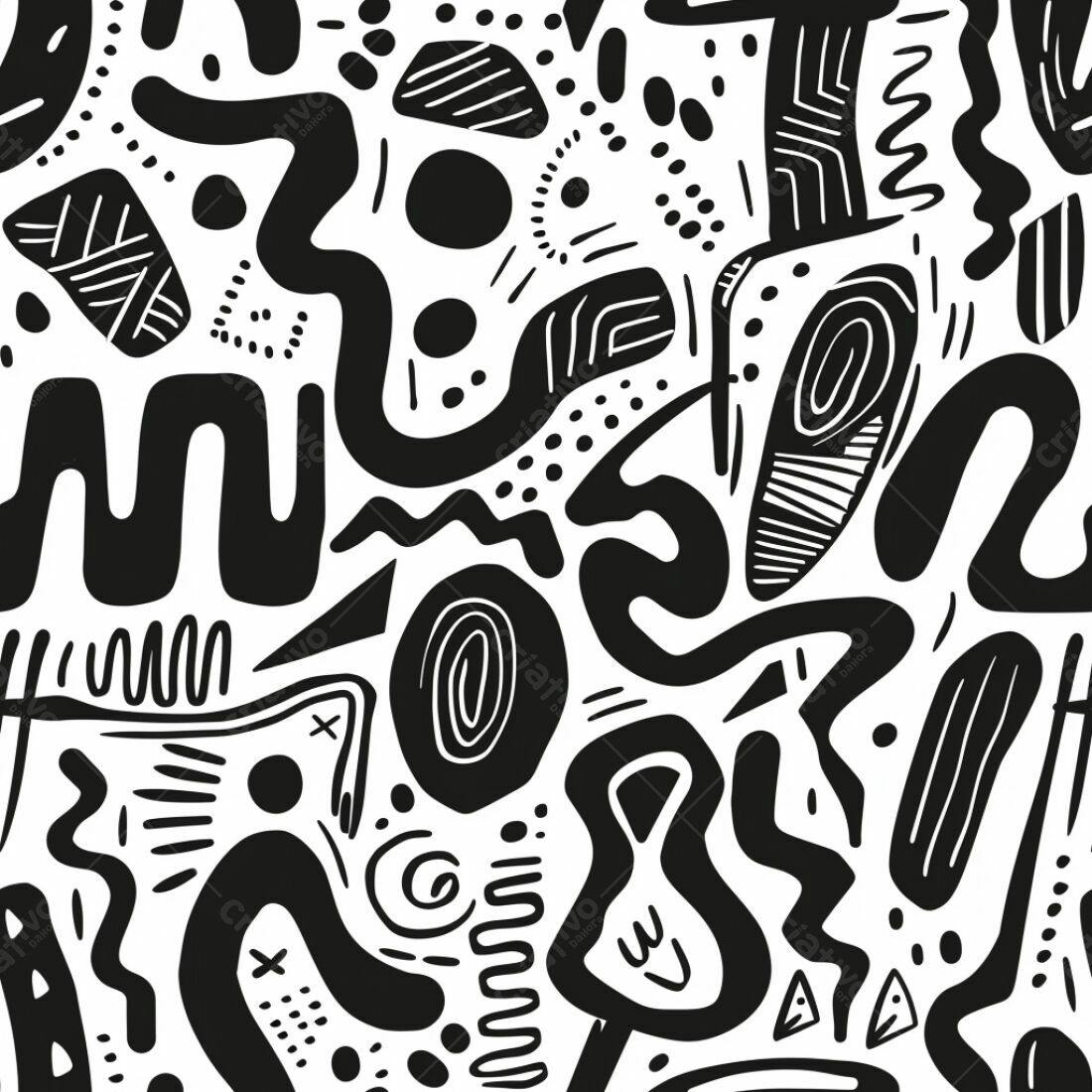 Textura Abstrata Preto e Branco para Fundo