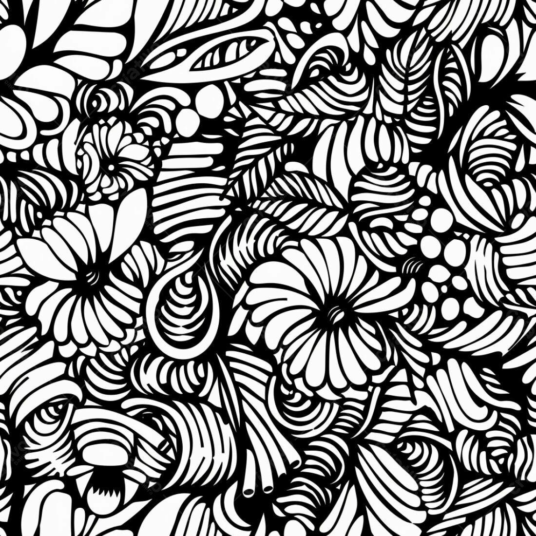 Textura Abstrata Preto e Branco para Fundo