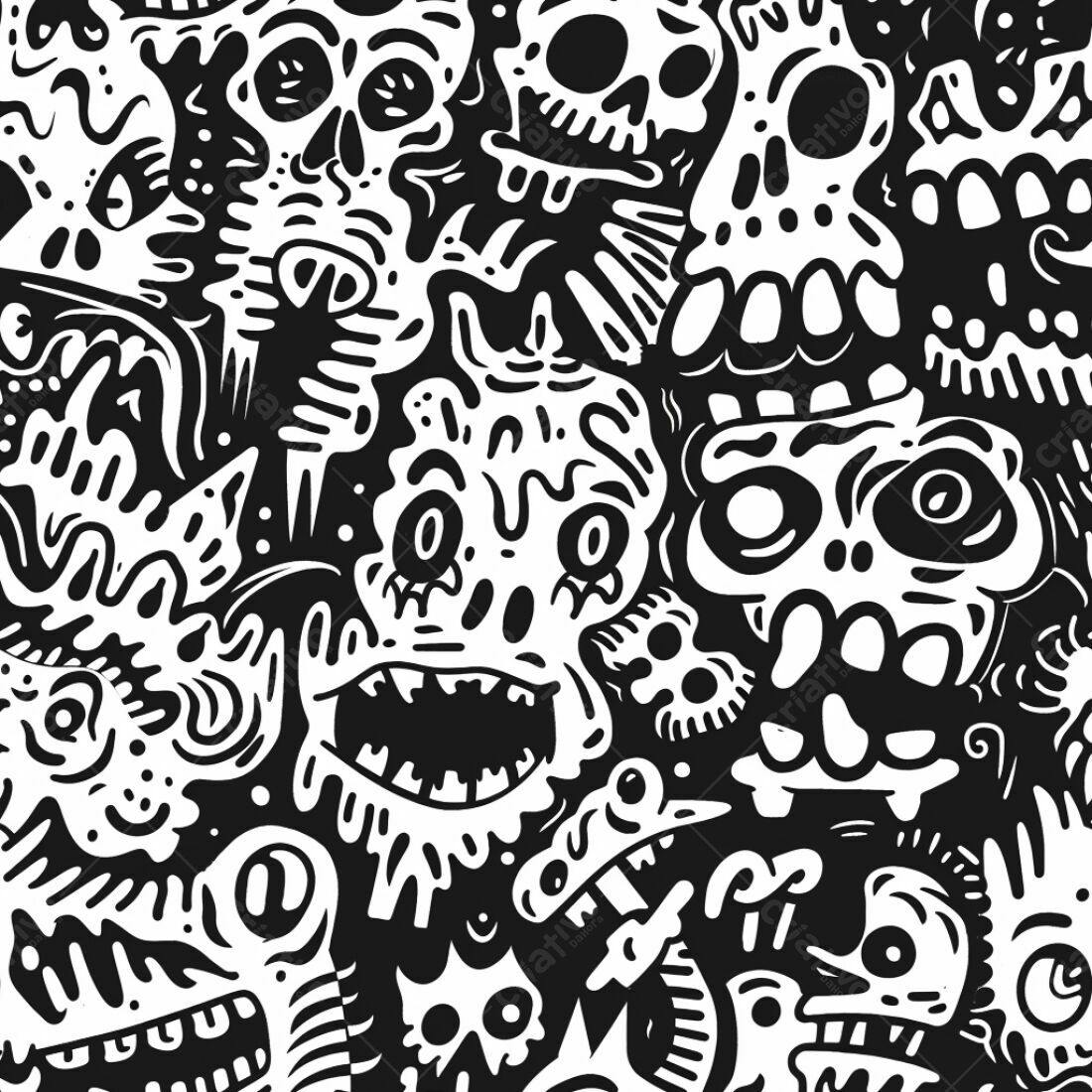 Textura Monstros para Fundo de Terror