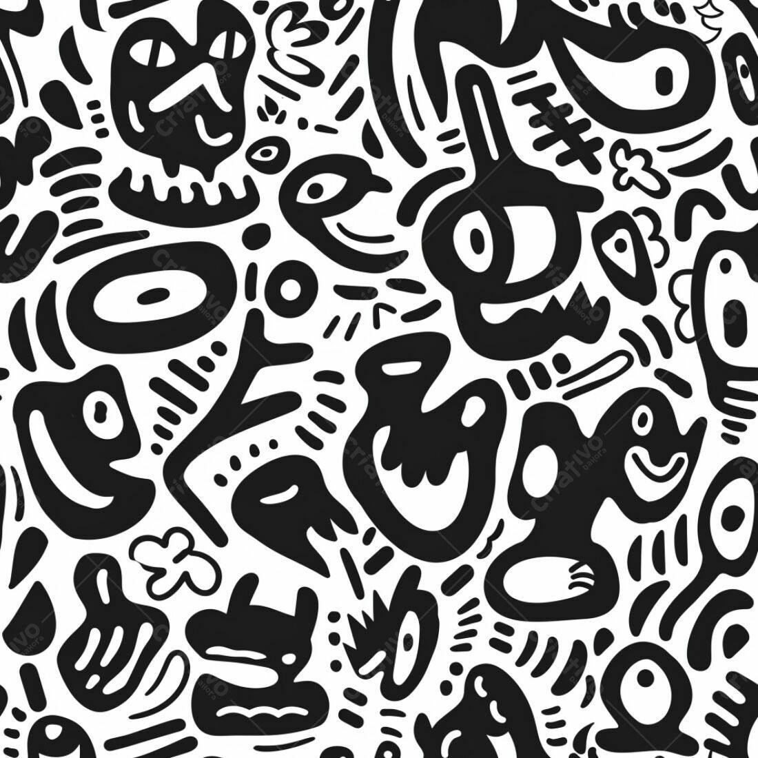 Textura Abstrata Preto e Branco para Fundo