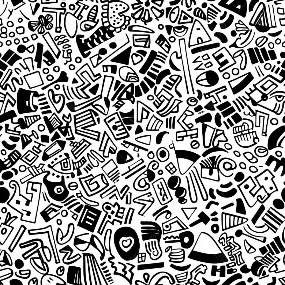 Textura Abstrata Preto e Branco para Fundo