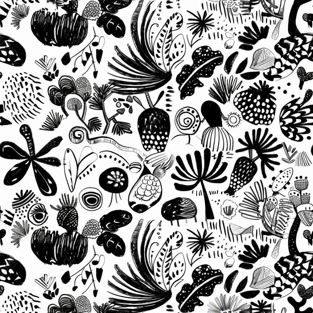 Textura Abstrata Preto e Branco para Fundo