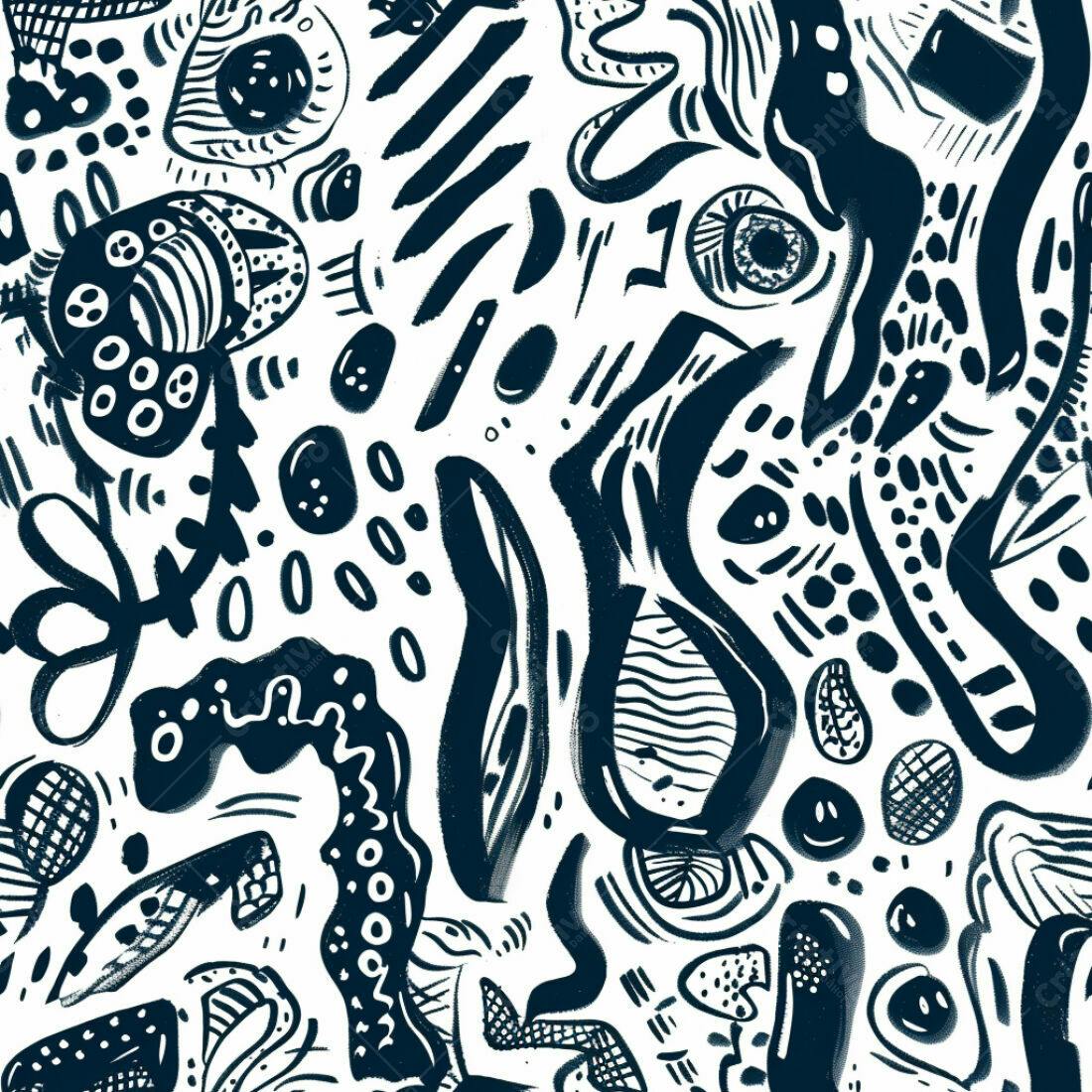 Textura Abstrata Preto e Branco para Fundo