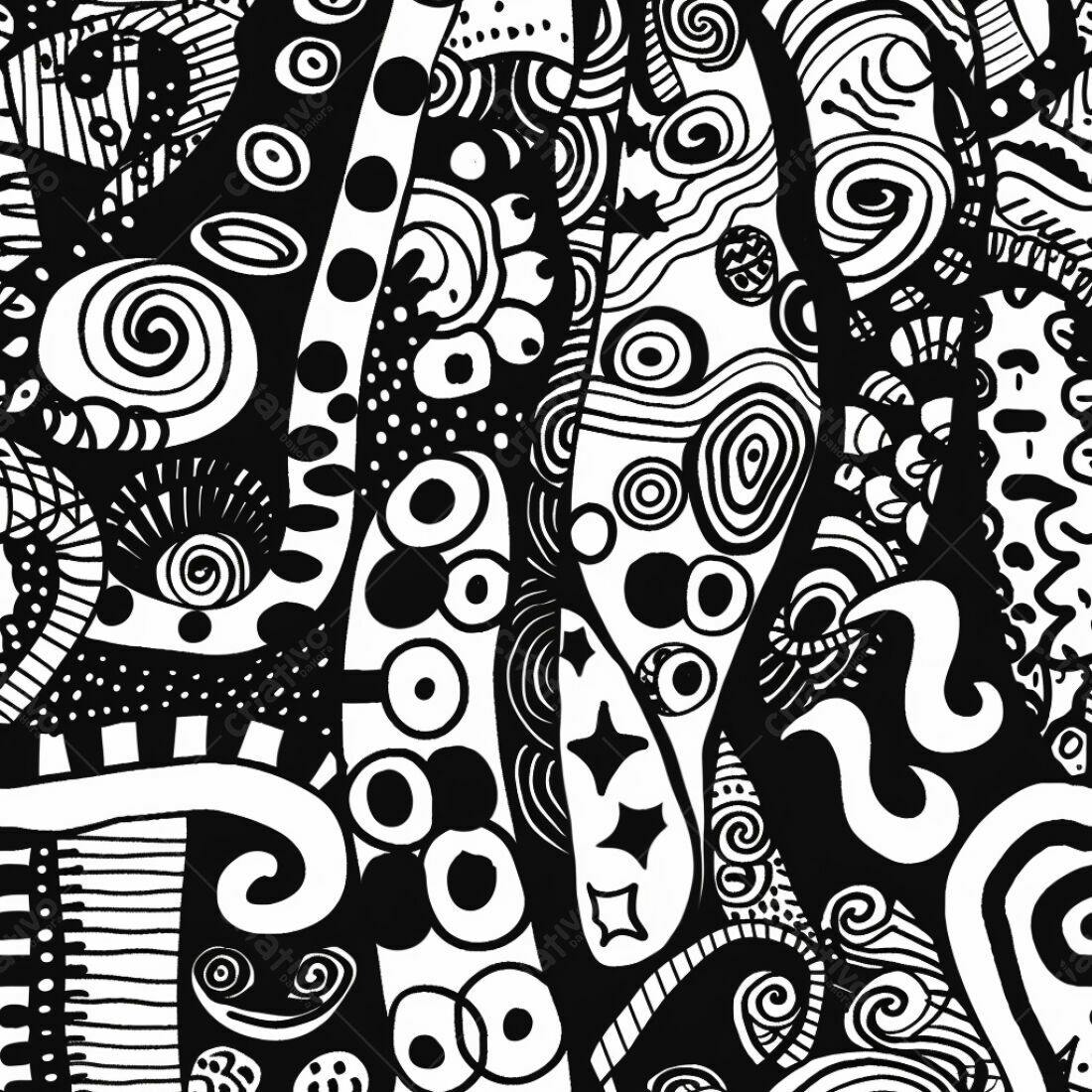 Textura Abstrata Preto e Branco para Fundo