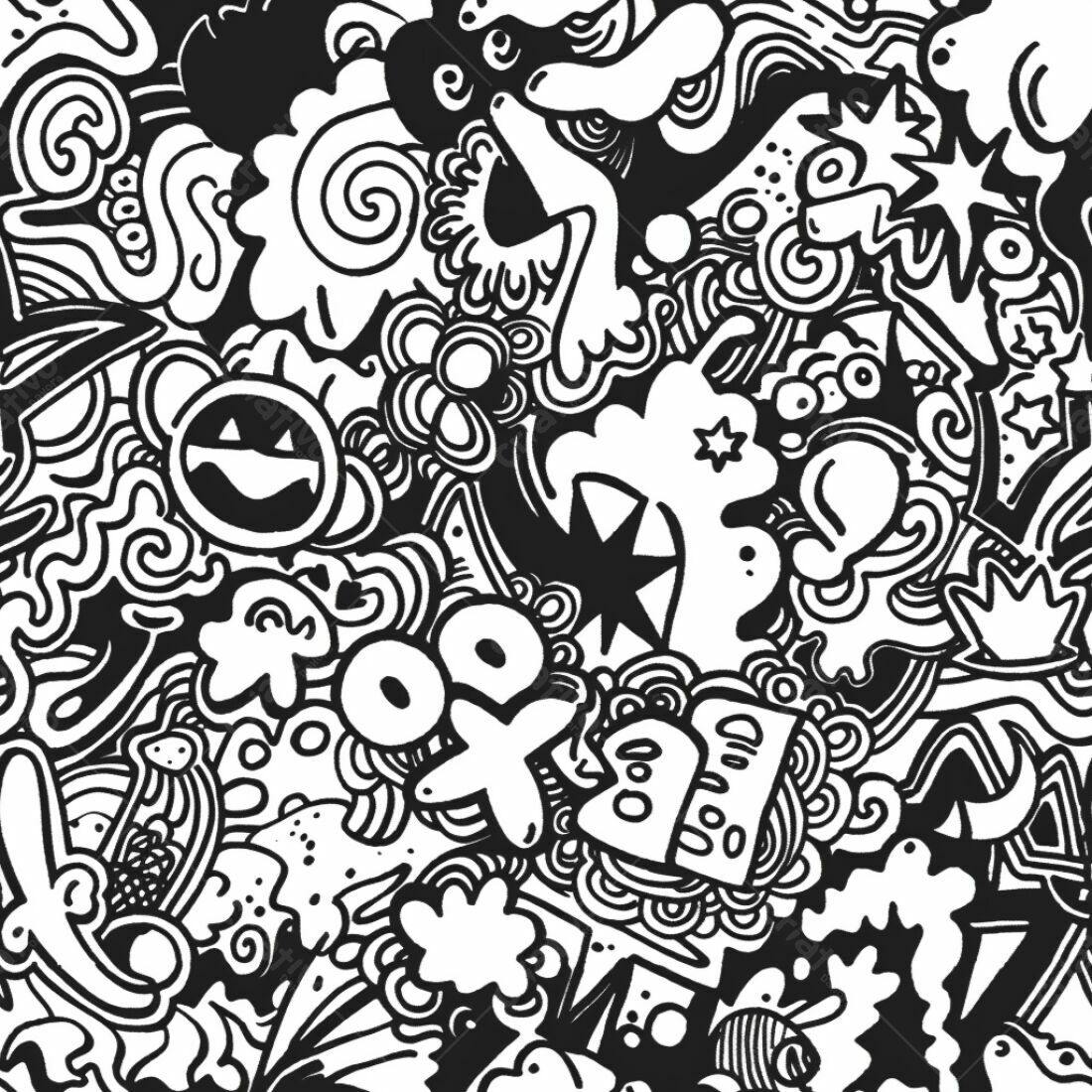 Textura Abstrata Preto e Branco para Fundo