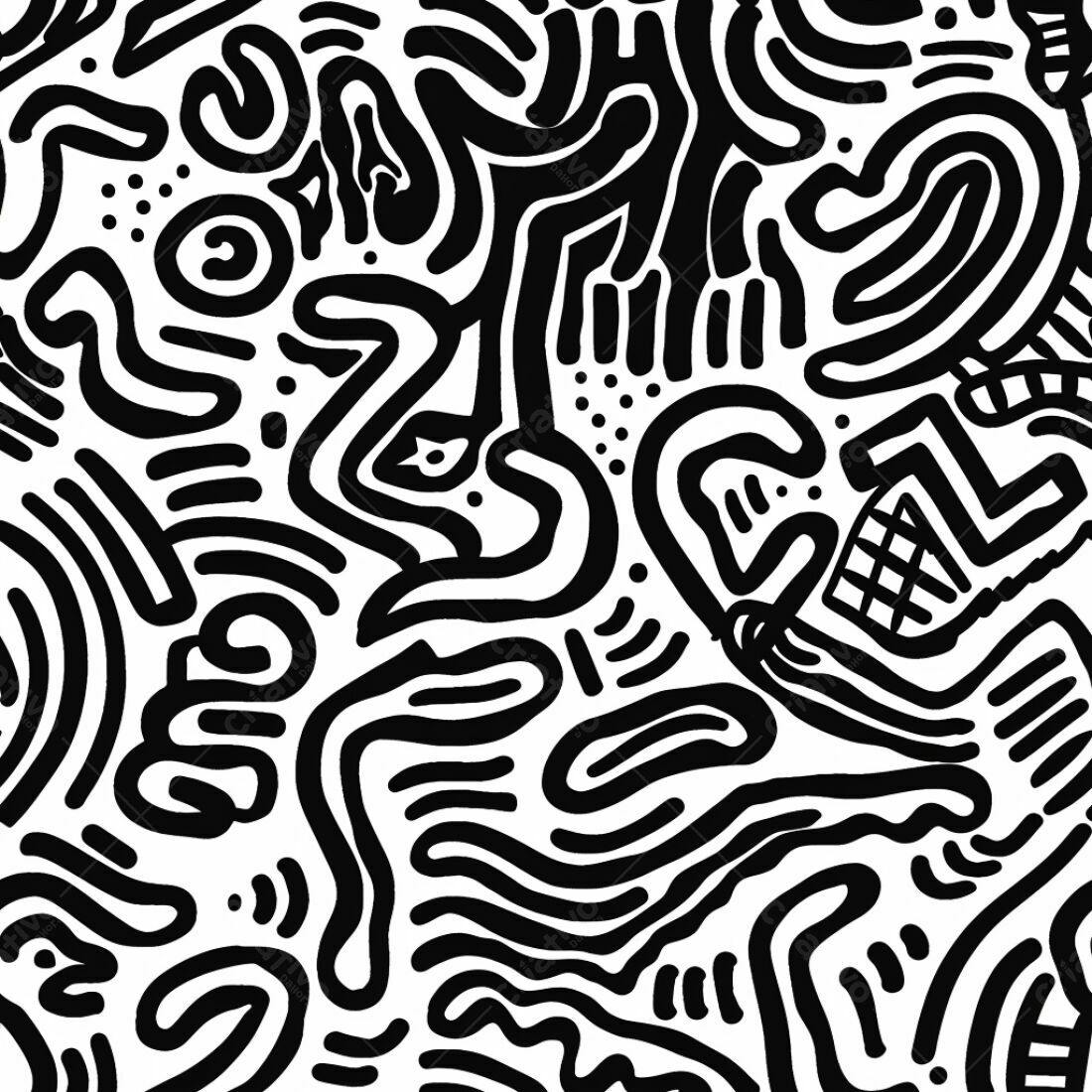 Textura Abstrata Preto e Branco para Fundo