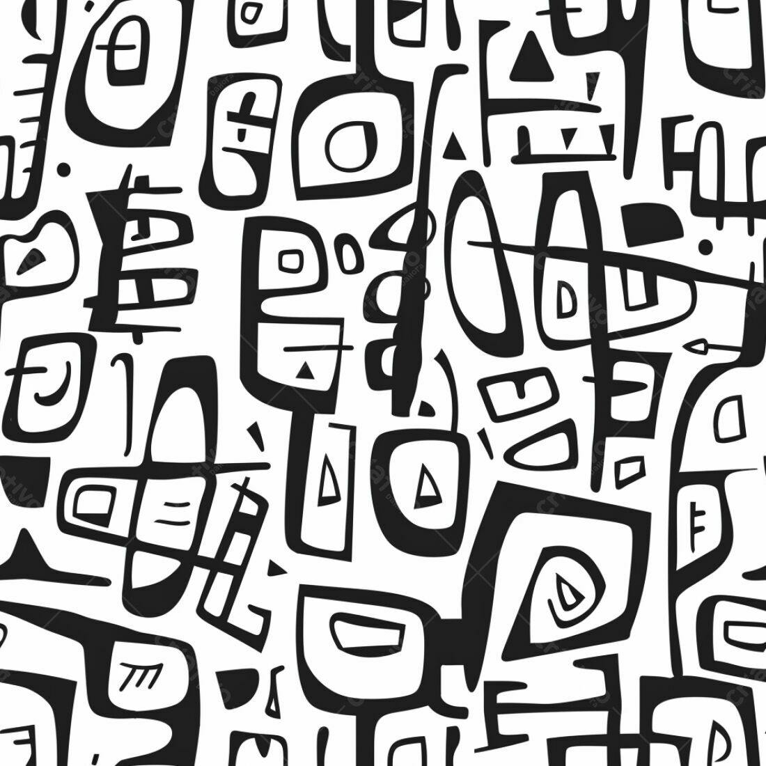 Textura Abstrata Preto e Branco para Fundo