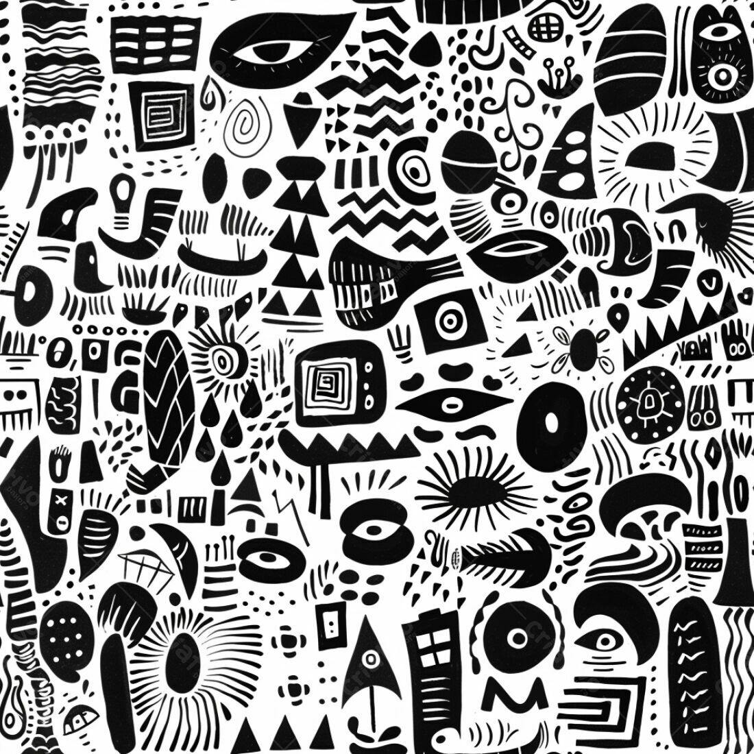 Textura Abstrata Preto e Branco para Fundo