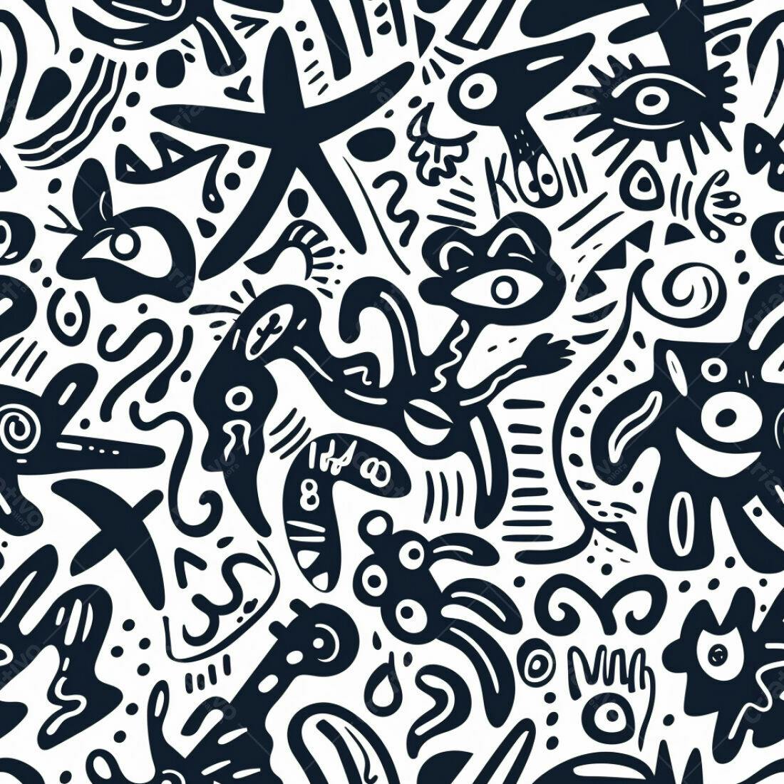 Textura Abstrata Preto e Branco para Fundo