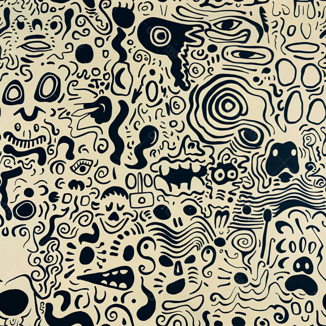 Textura Abstrata Preto e Bege para Fundo