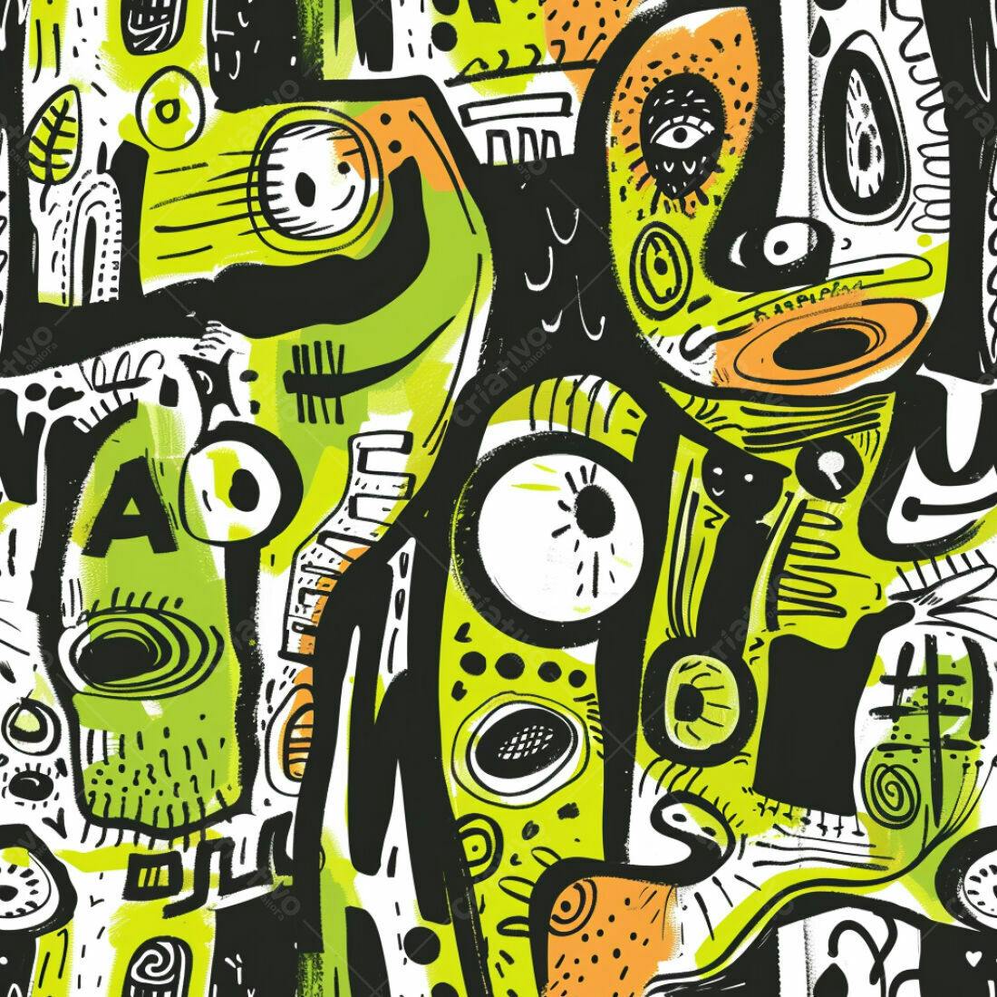 Textura Abstrata Verde e Preto para Fundo