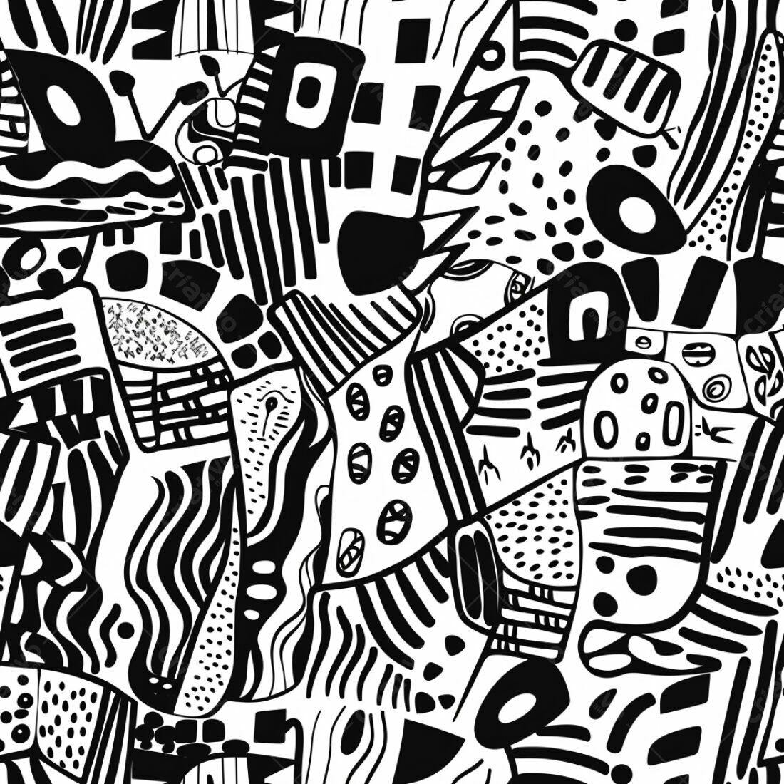 Textura Abstrata Preto e Branco para Fundo