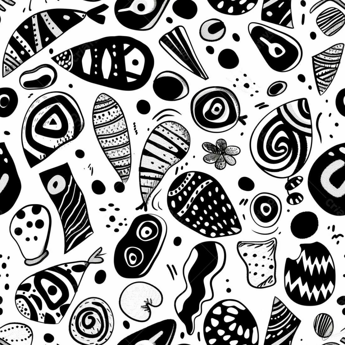 Textura Abstrata Preto e Branco para Fundo