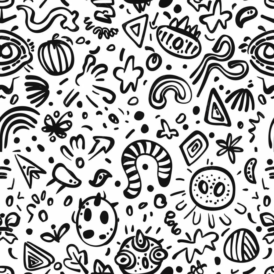 Textura Abstrata Preto e Branco para Fundo