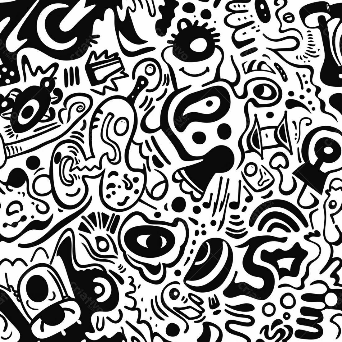 Textura Abstrata Preto e Branco para Fundo
