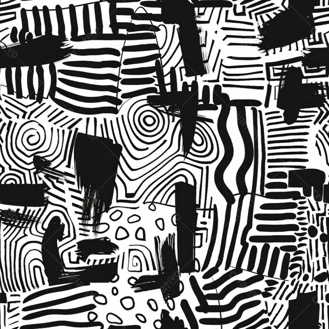 Textura Abstrata Preto e Branco para Fundo