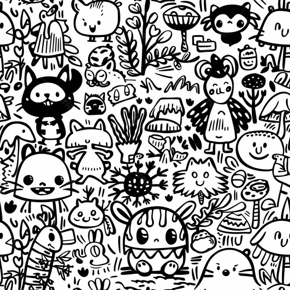 Textura Desenho Infantil para Fundo