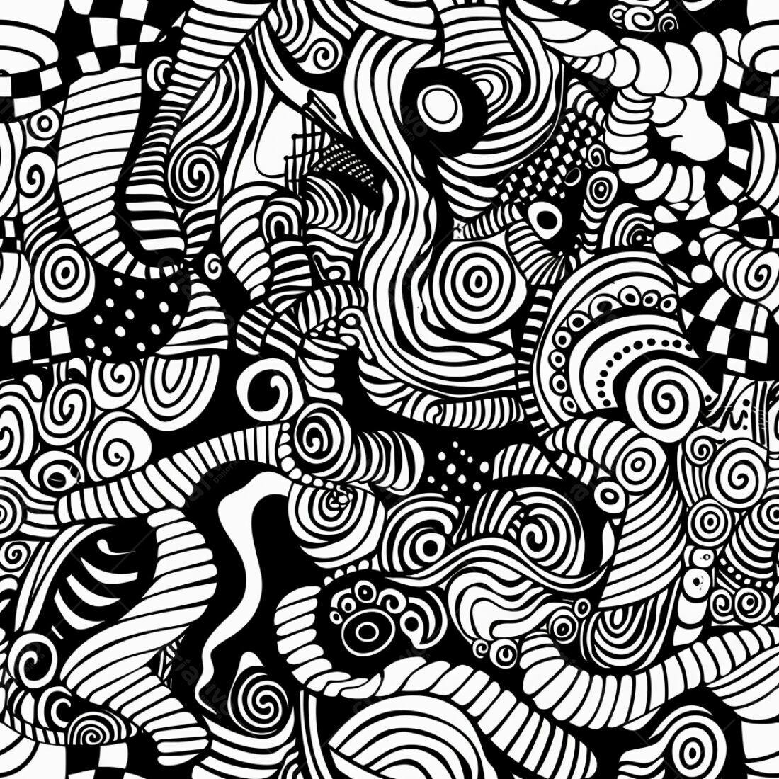 Textura Abstrata Preto e Branco para Fundo