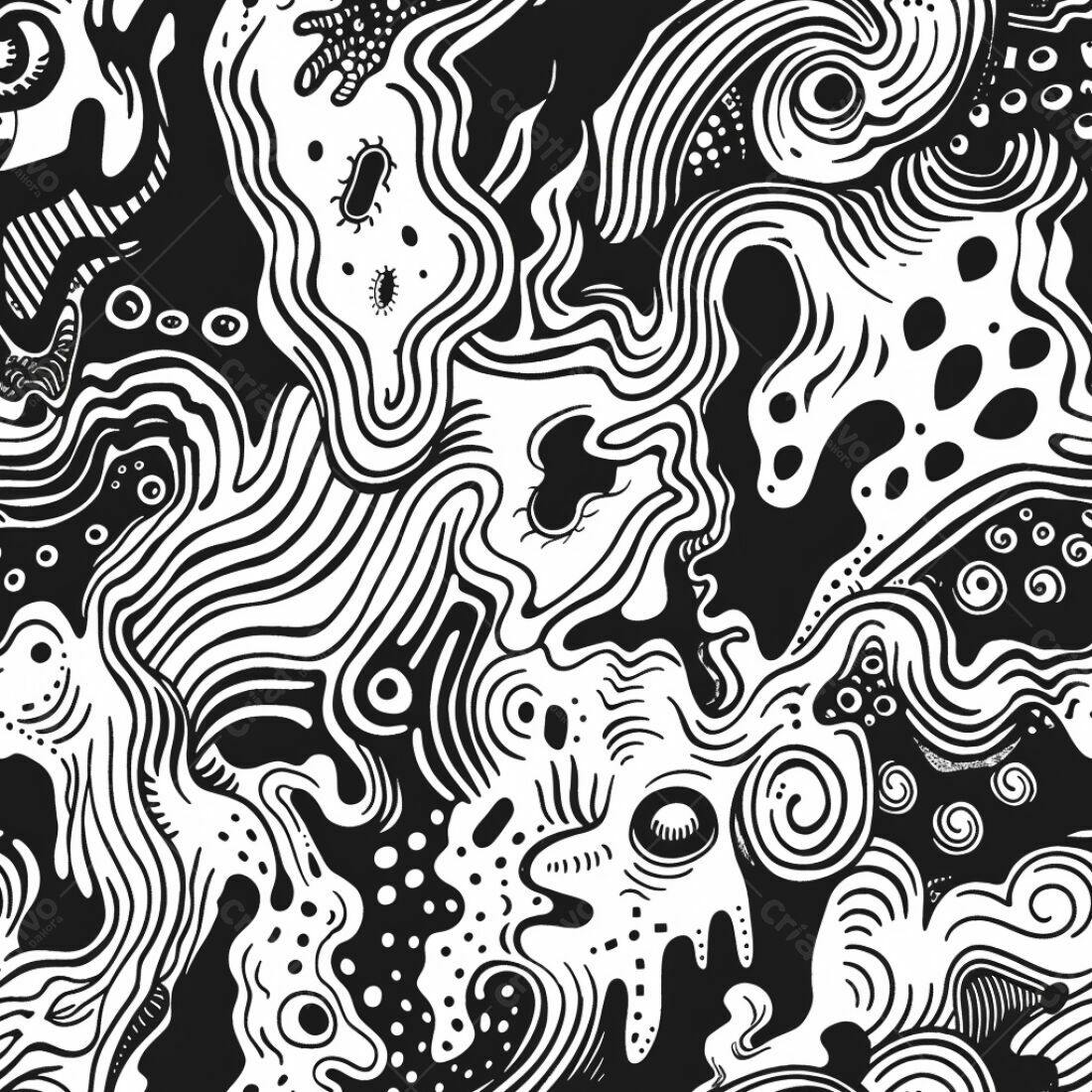 Textura Abstrata Preto e Branco para Fundo