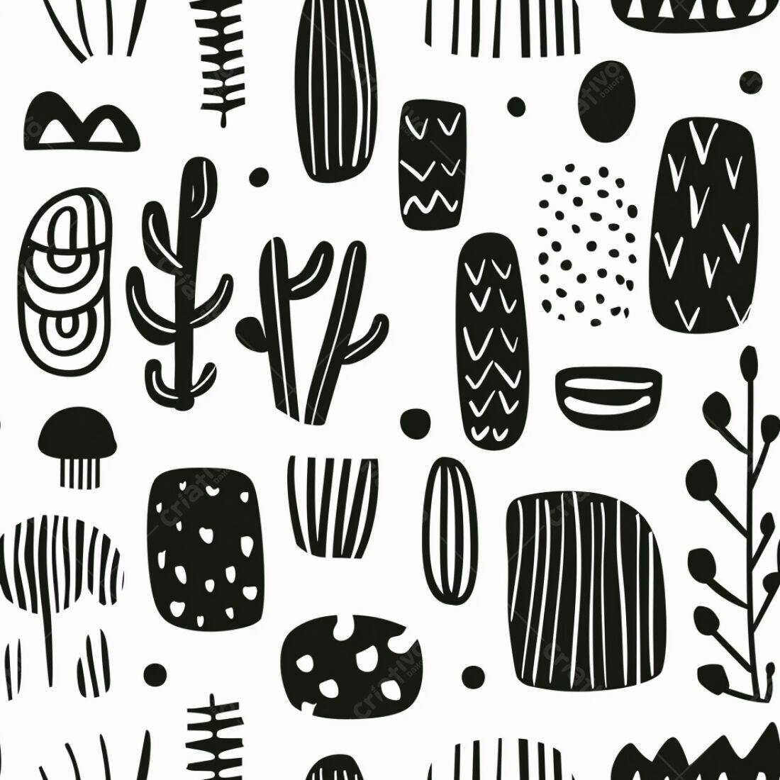 Textura Abstrata Preto e Branco para Fundo