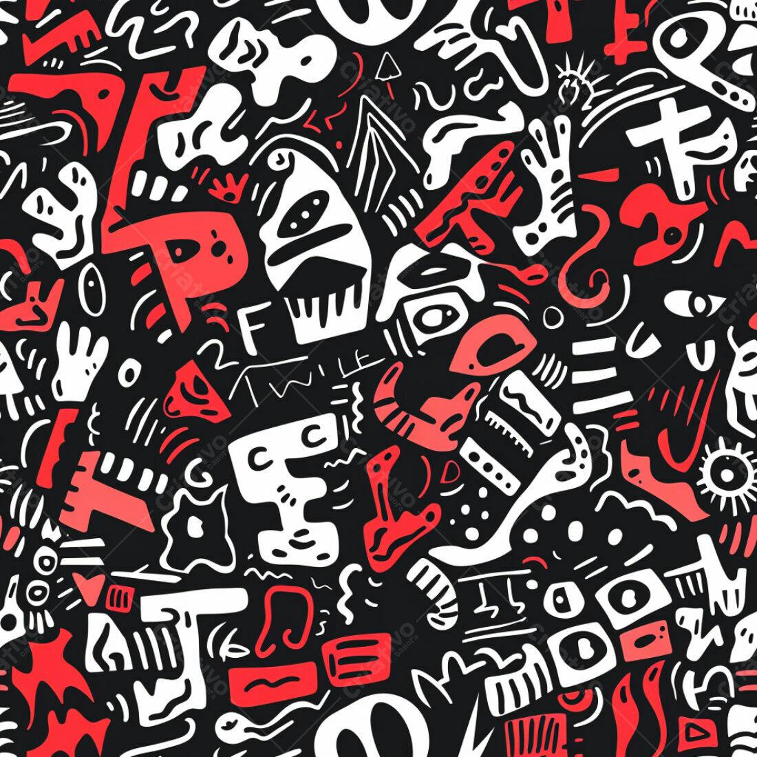 Textura Abstrata Vermelha e Branca para Fundo