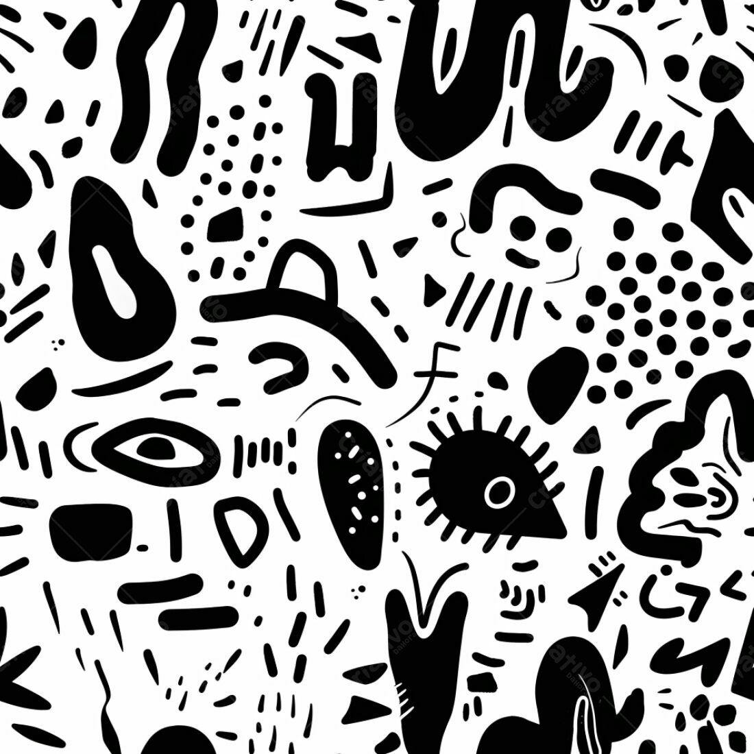 Textura Abstrata Preto e Branco para Fundo