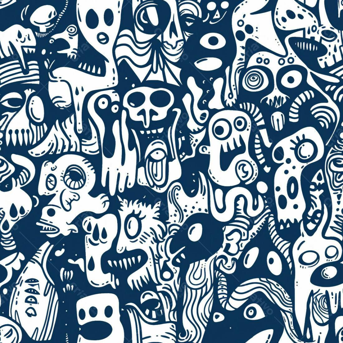 Textura Monstros Abstrato para Fundo de Jogo