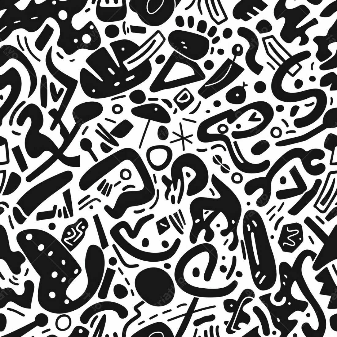Textura Abstrata Preto e Branco para Fundo