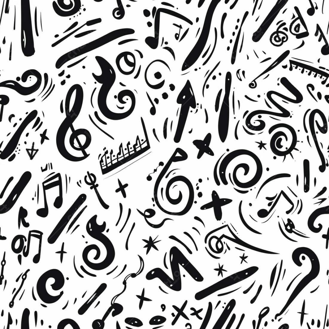 Textura musical abstrata para fundo
