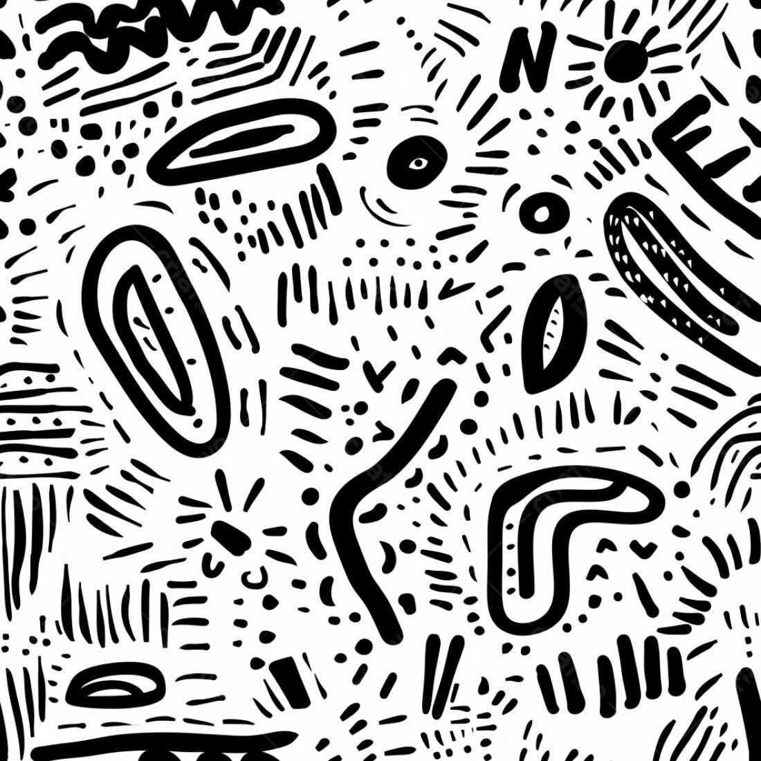 Textura Abstrata Preto e Branco para Fundo