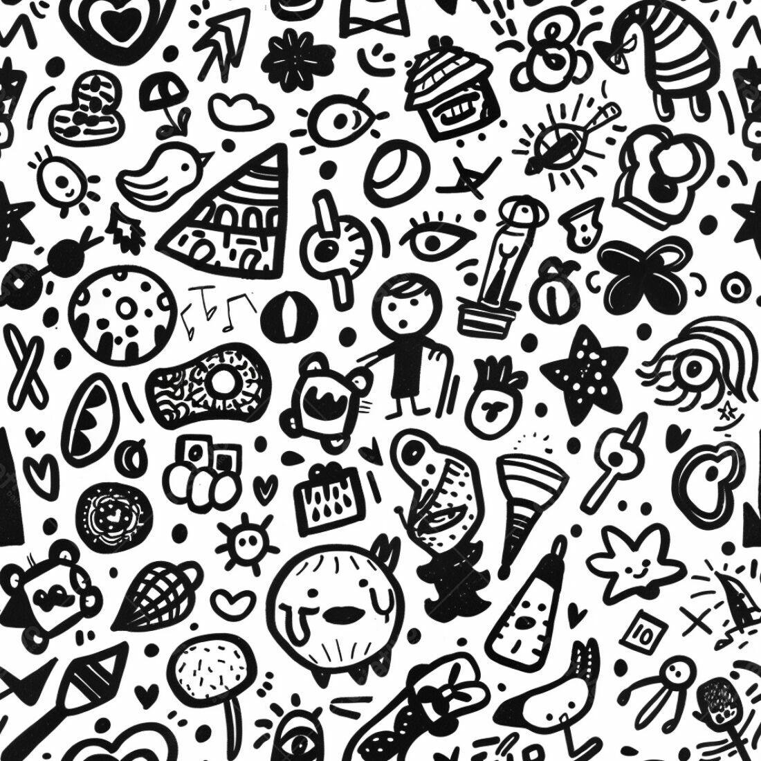 Textura Desenho Infantil para Fundo