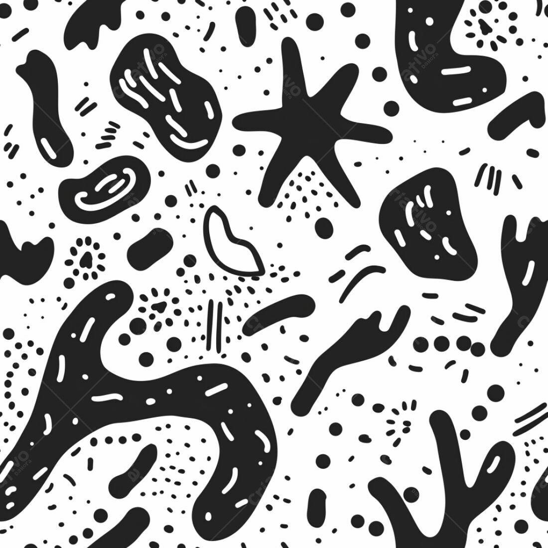Textura Abstrata Preto e Branco para Fundo
